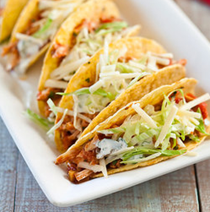 Easy chicken and salsa tacos