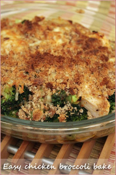 Easy chicken broccoli bake