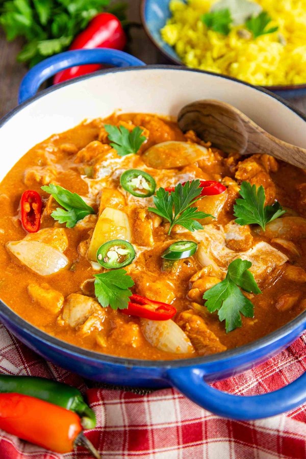 Easy chicken dopiaza from scratch