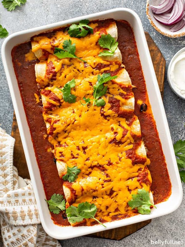 Easy chicken enchiladas