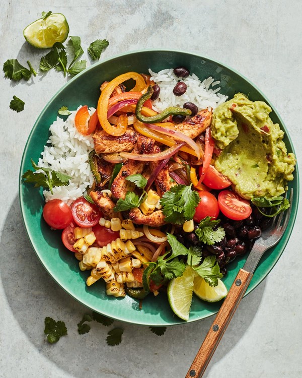 Easy chicken fajita bowls 