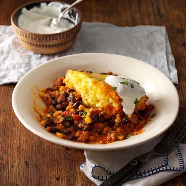 Easy chicken tamale pie