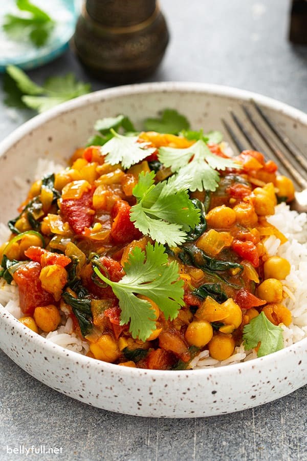 Easy chickpea curry