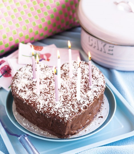 Easy coconut and chocolate cake