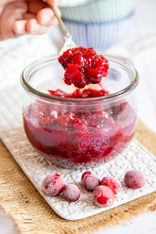 Easy cranberry compote
