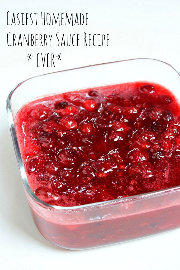 Easy cranberry sauce