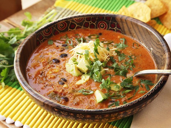 Easy creamy chicken enchilada soup