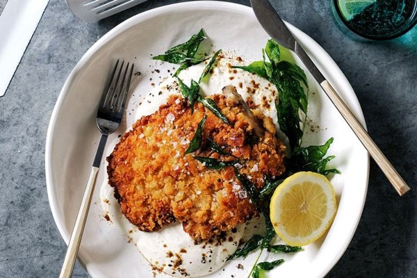 Easy curried schnitzel
