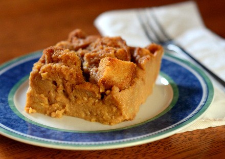 Easy dulce de leche bread pudding