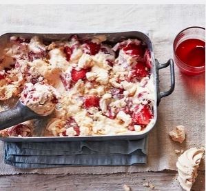 Easy Eton mess ice cream