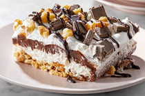 Easy four-layer chocolate dessert