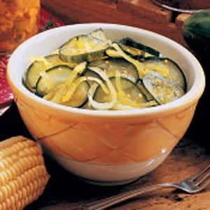 Easy freezer pickles