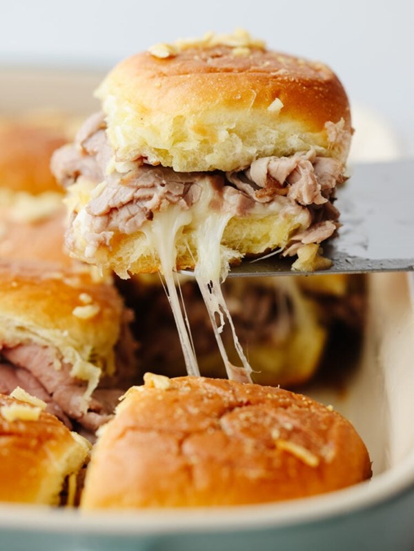 Easy French dip sliders