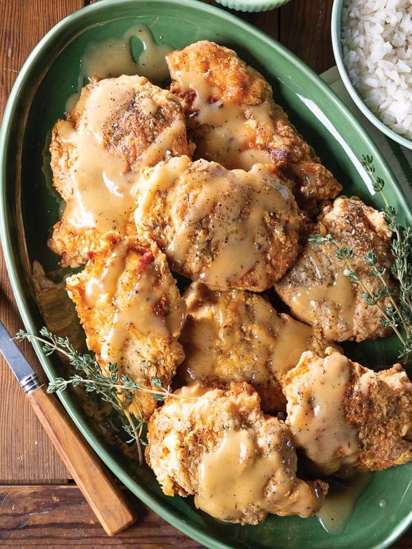 Easy fried chicken and gravy