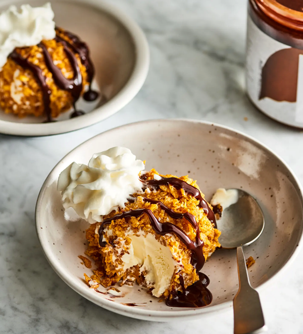 Easy fried ice cream