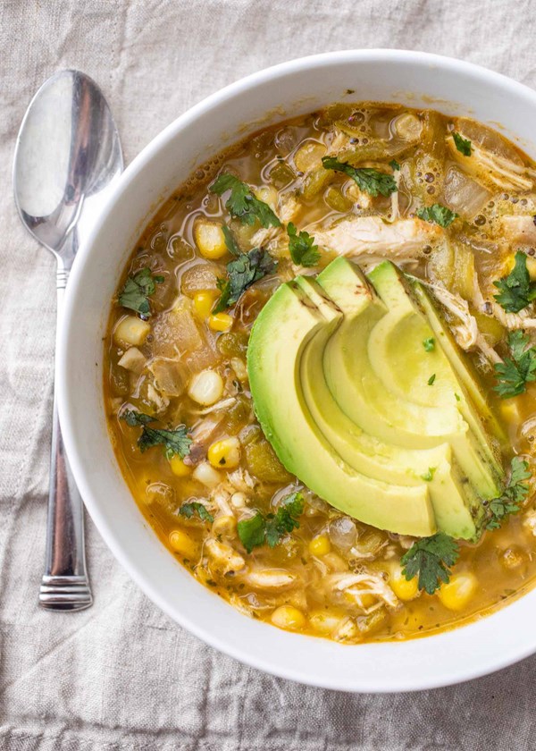 Easy green chicken chili