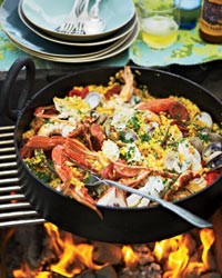 Easy grilled paella