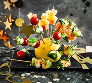 Easy hedgehog canapé skewers