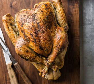 Easy herb-roasted turkey with gravy