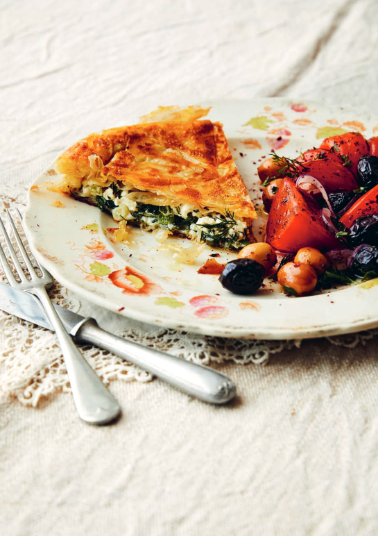 Easy, herby pan börek (Otlu tava böreği)