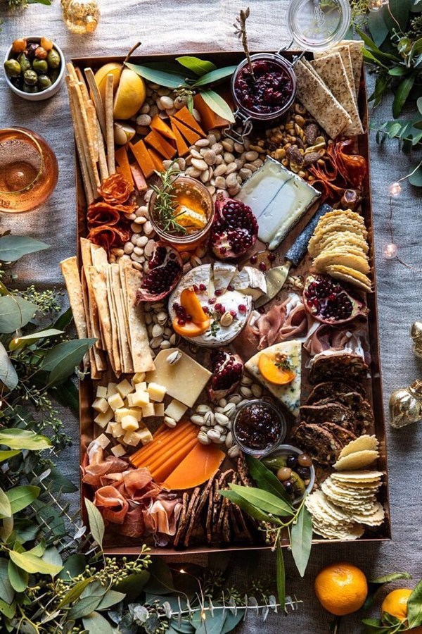 Easy holiday cheese board