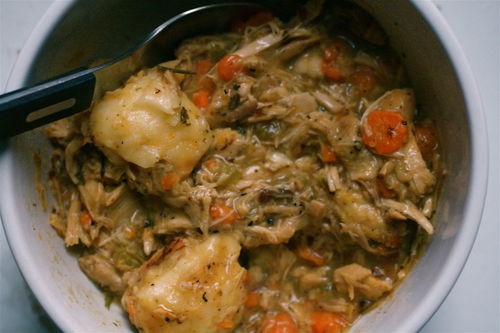 Easy homemade chicken and dumplings