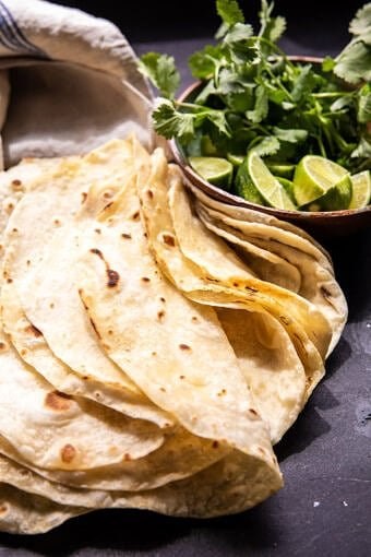 Easy homemade flour tortillas