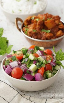 Easy Indian onion salad