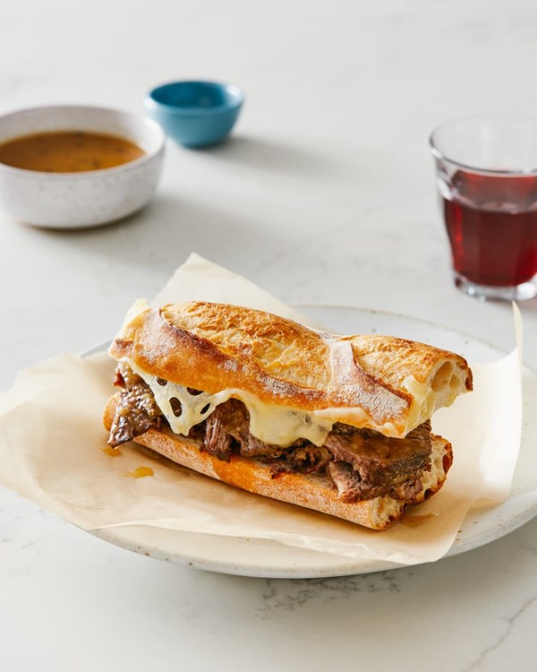 Easy Instant Pot French dip sandwiches