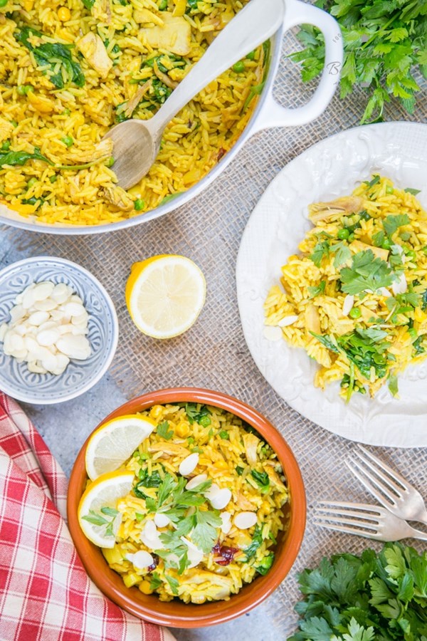Easy leftover roast chicken biryani