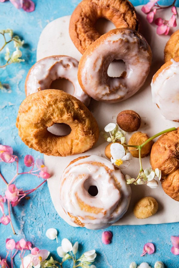 Easy lemon ricotta old fashioned doughnuts