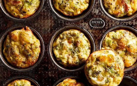 Easy loaded baked omelet muffins