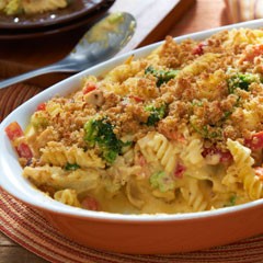 Easy mac and cheese veggie chicken casserole