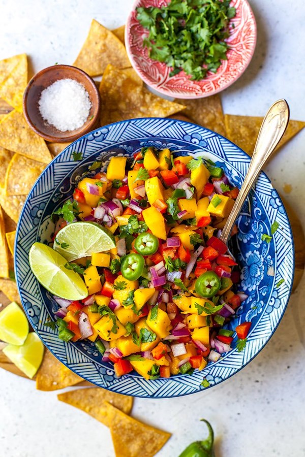 Easy mango salsa