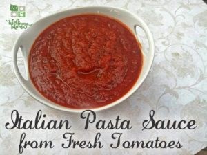 Easy marinara sauce from fresh tomatoes