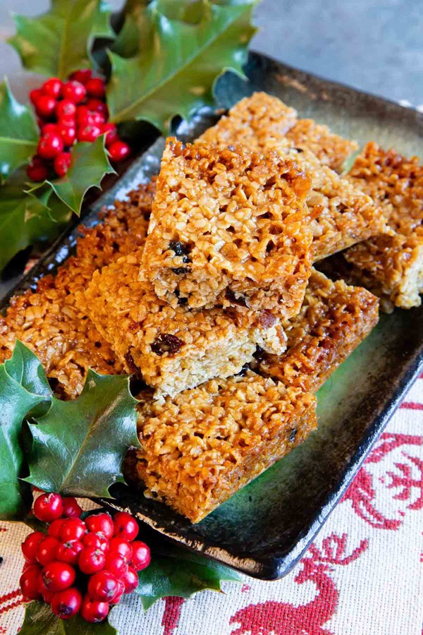 Easy mincemeat flapjacks
