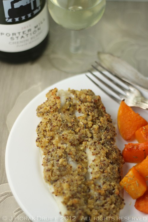 Easy mustard-crusted baked fish fillets