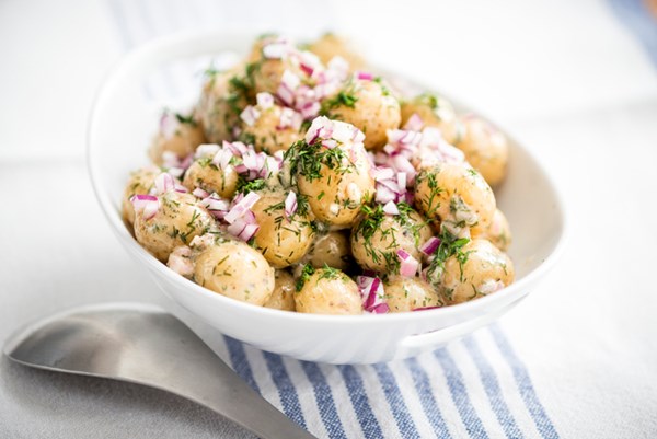 Easy new potato & dill salad