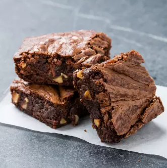 Easy Nutella-hazelnut brownies