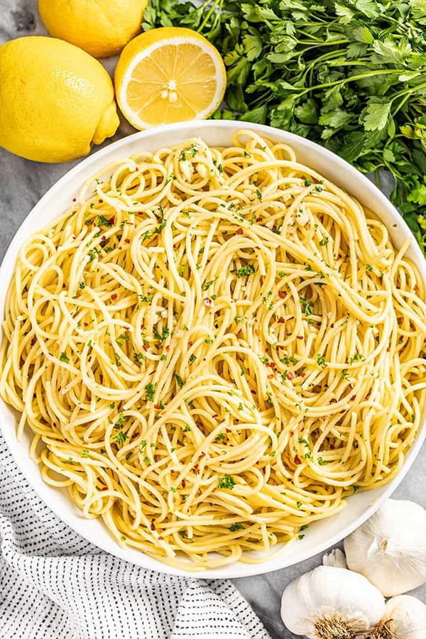 Easy olive oil pasta