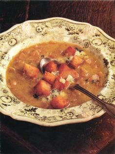 Easy onion soup with Stilton