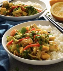Easy orange and ginger veggie stir-fry