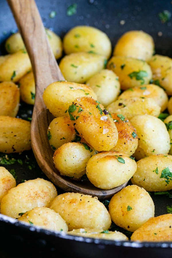 Easy pan fried gnocchi