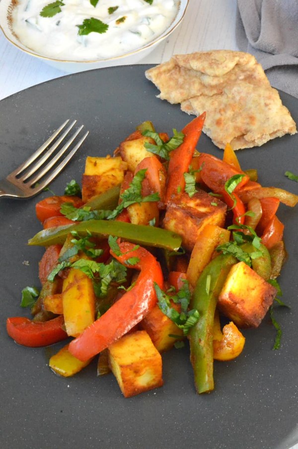 Easy paneer jalfrezi