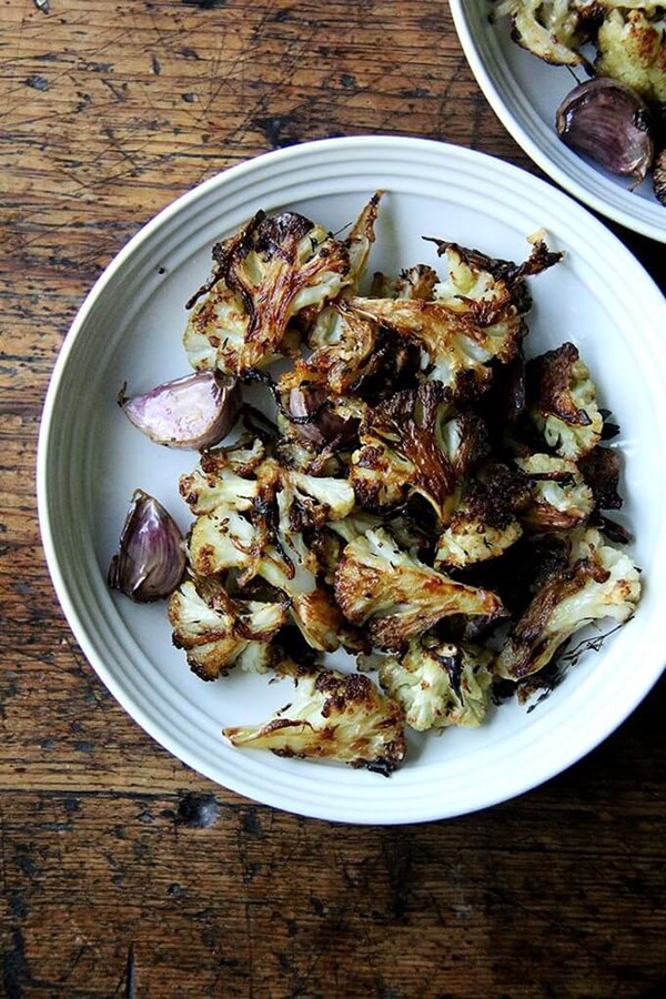 Easy Parmesan-roasted cauliflower florets