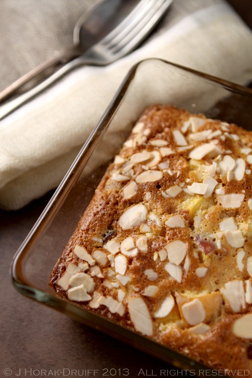 Easy peach, almond & ginger cobbler recipe