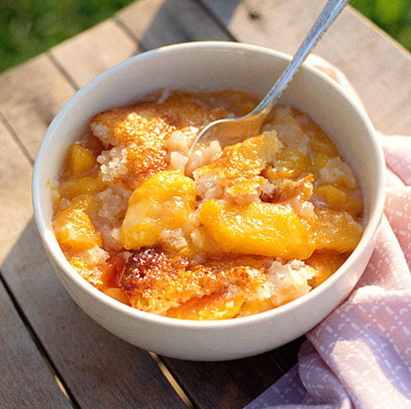 Easy peach cobbler