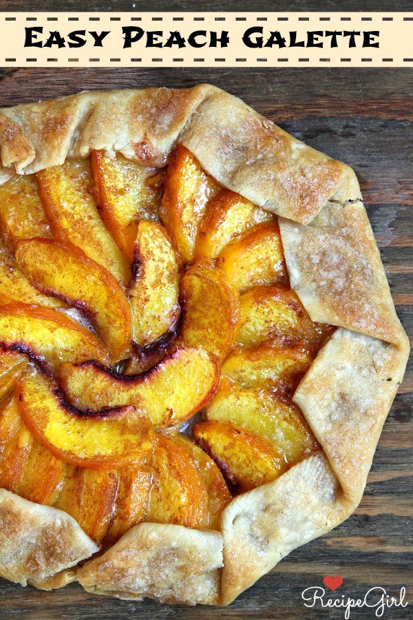 Easy peach galette