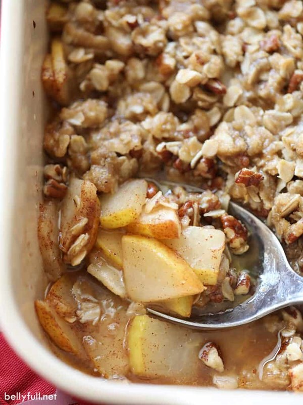 Easy pear crisp