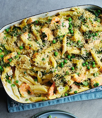 Easy peasy fish pie pasta bake